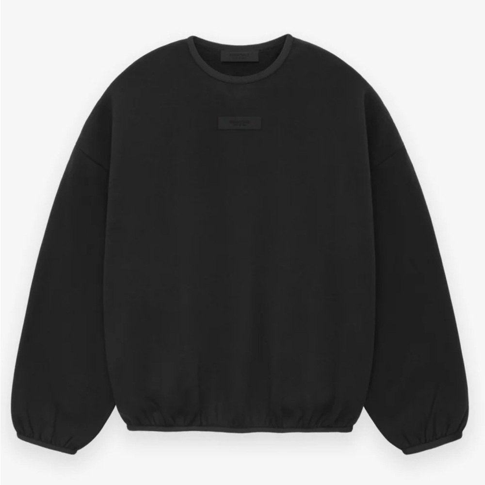 Fear of God Essentials Black Crew Neck Sweatshirt - Men’s Medium